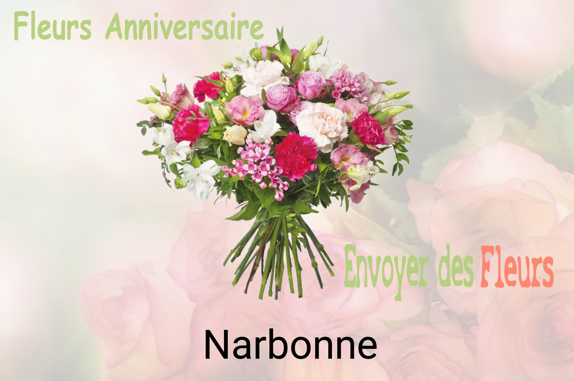 Bouquet de fleurs d’anniversaire livré à Narbonne