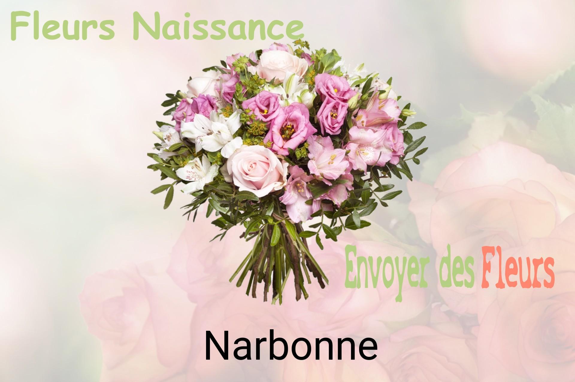 Bouquet de fleurs de naissance livré à Narbonne